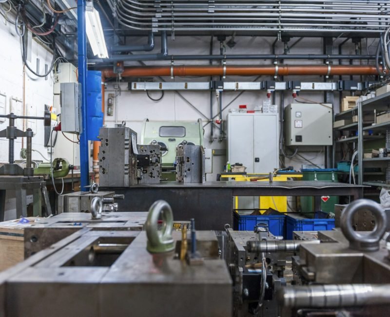 Storehouse with steel blocks for tool-making